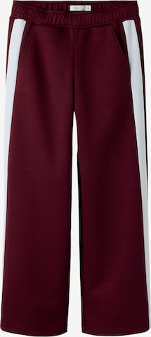 raudona NAME IT Plačios klešnės Kelnės 'FNEHA': priekis