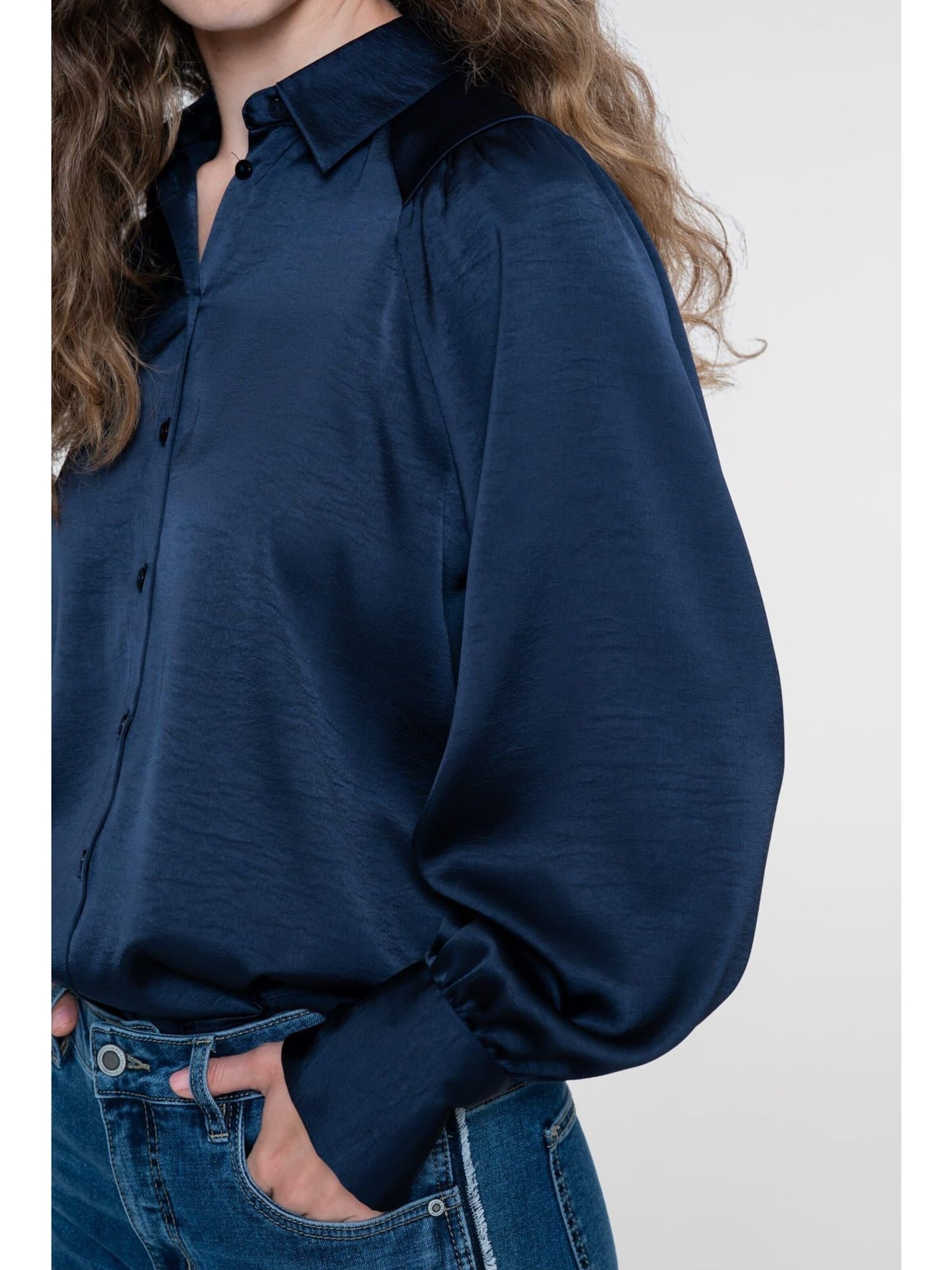 Geisha Blouse in Blauw