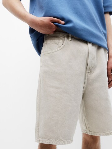 Pull&Bear Loosefit Shorts in Beige