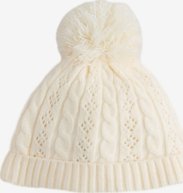 Next Beanie in White: front