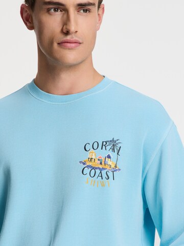Shiwi Sweatshirt 'Kyle Island' in Blauw