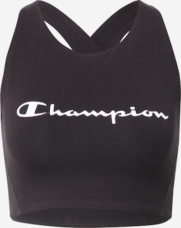 Champion Authentic Athletic Apparel Minimizer Sport bh in Zwart: voorkant