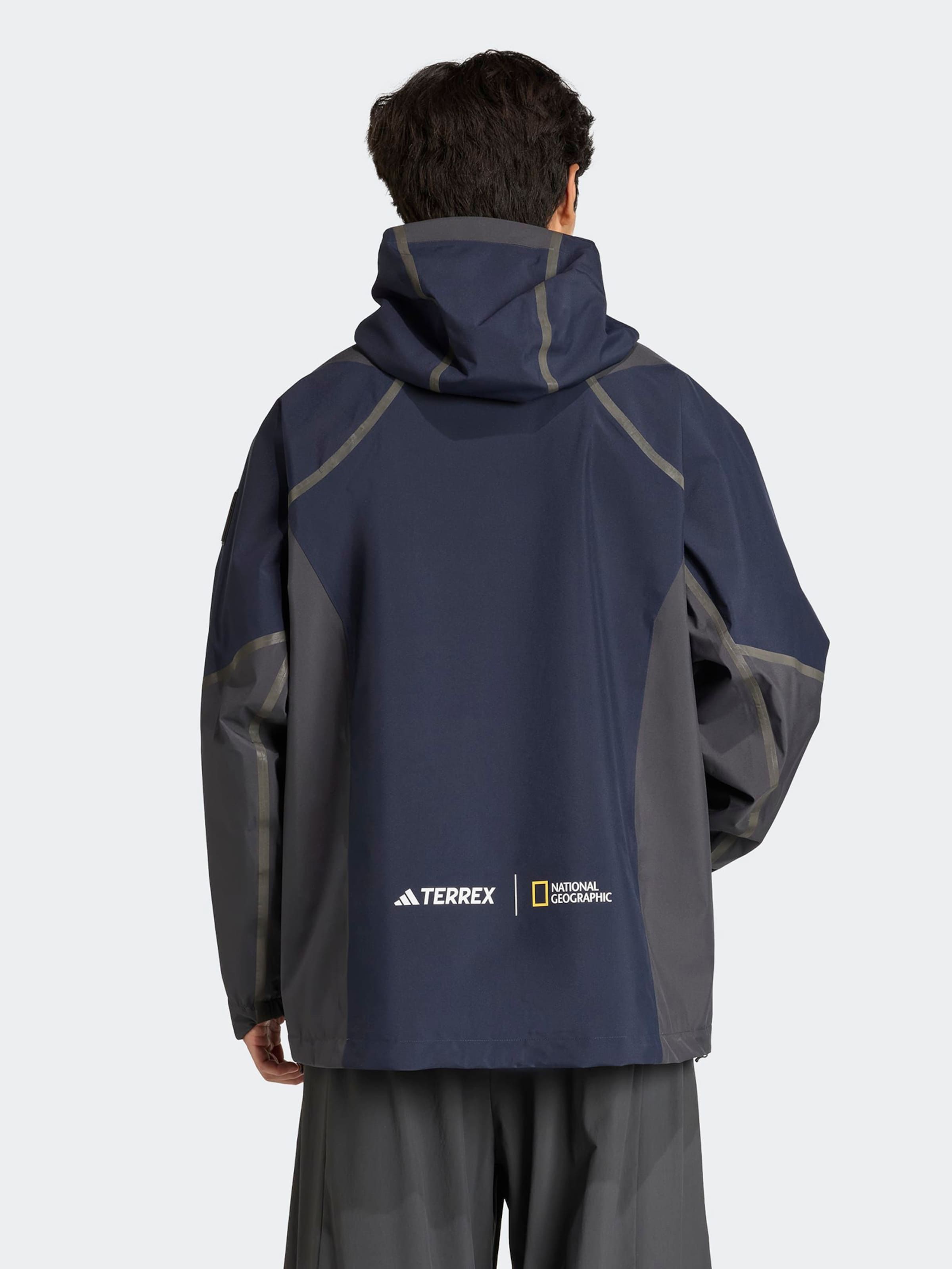 ADIDAS TERREX Chaqueta de montaña 'Nat Geo' en Navy ABOUT YOU