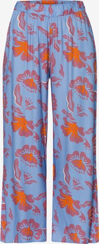 Hanro Loose fit Pants ' Sunny Vibes ' in Blue: front