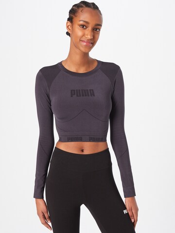 PUMA - Camiseta funcional en negro: frente