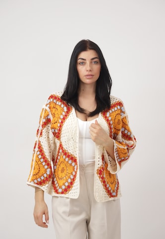 Elara Cardigan i orange