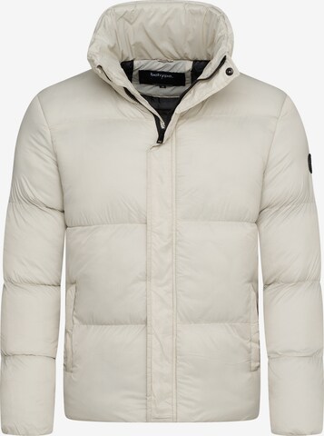 behype Winter Jacket 'BHJEFFREY' in White: front