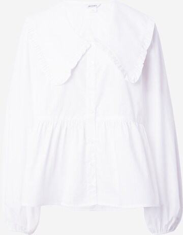 Monki - Blusa em branco: frente