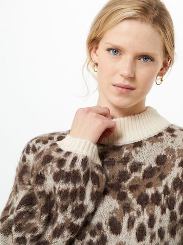 PIECES Sweater 'Sky' in Brown