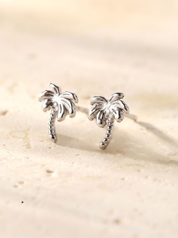 Hey Happiness - Pendientes 'Palm Tree' en plata