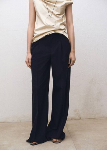 MANGO Loosefit Hose 'Urano' in Blau: Vorderseite