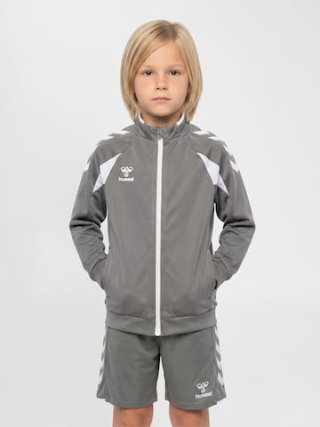 Hummel Sportief sweatvest 'Core 2.0' in Grijs: voorkant