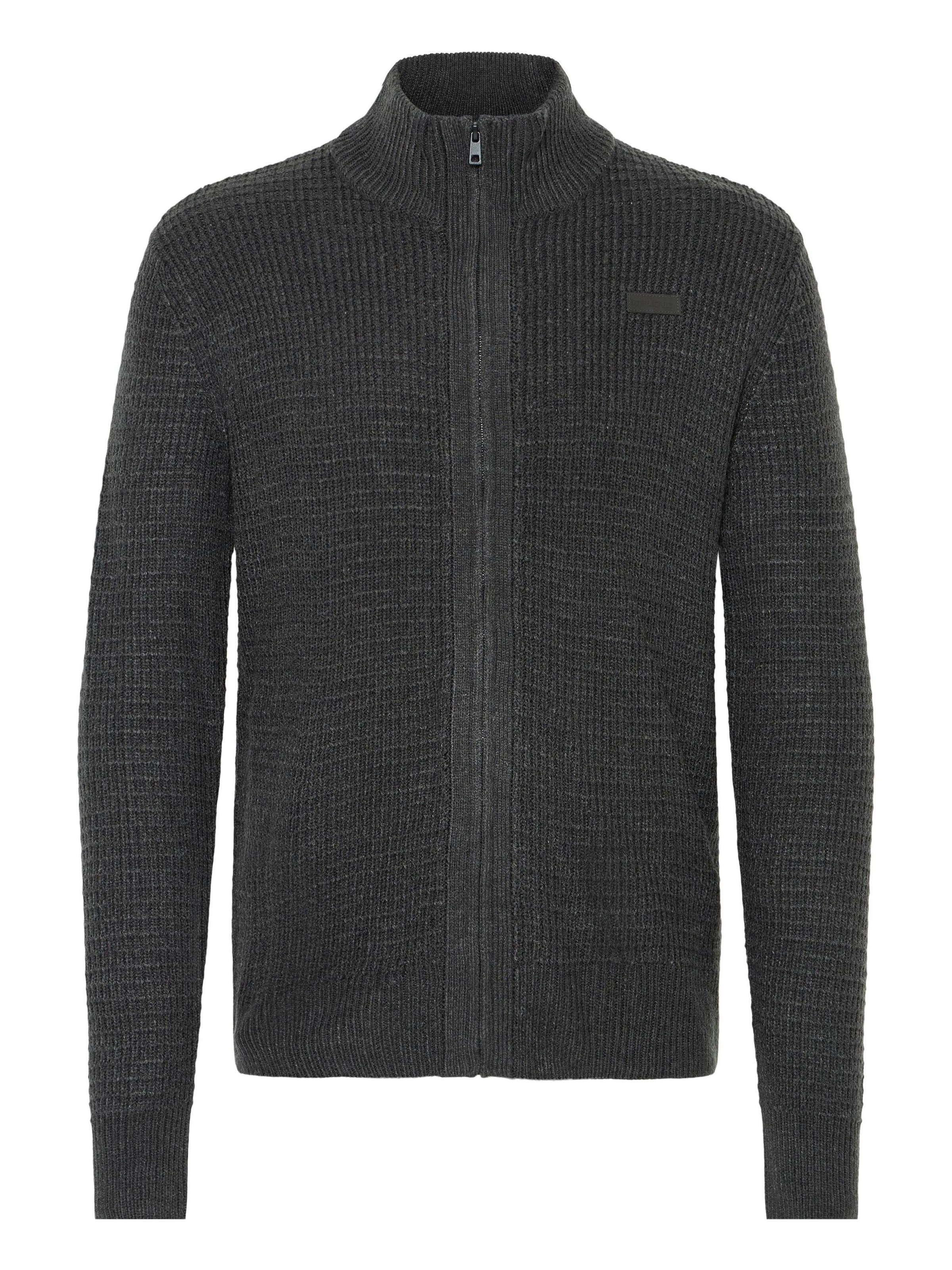 BLEND - Casaco de malha ' BHMPattix ' em cinzento: frente