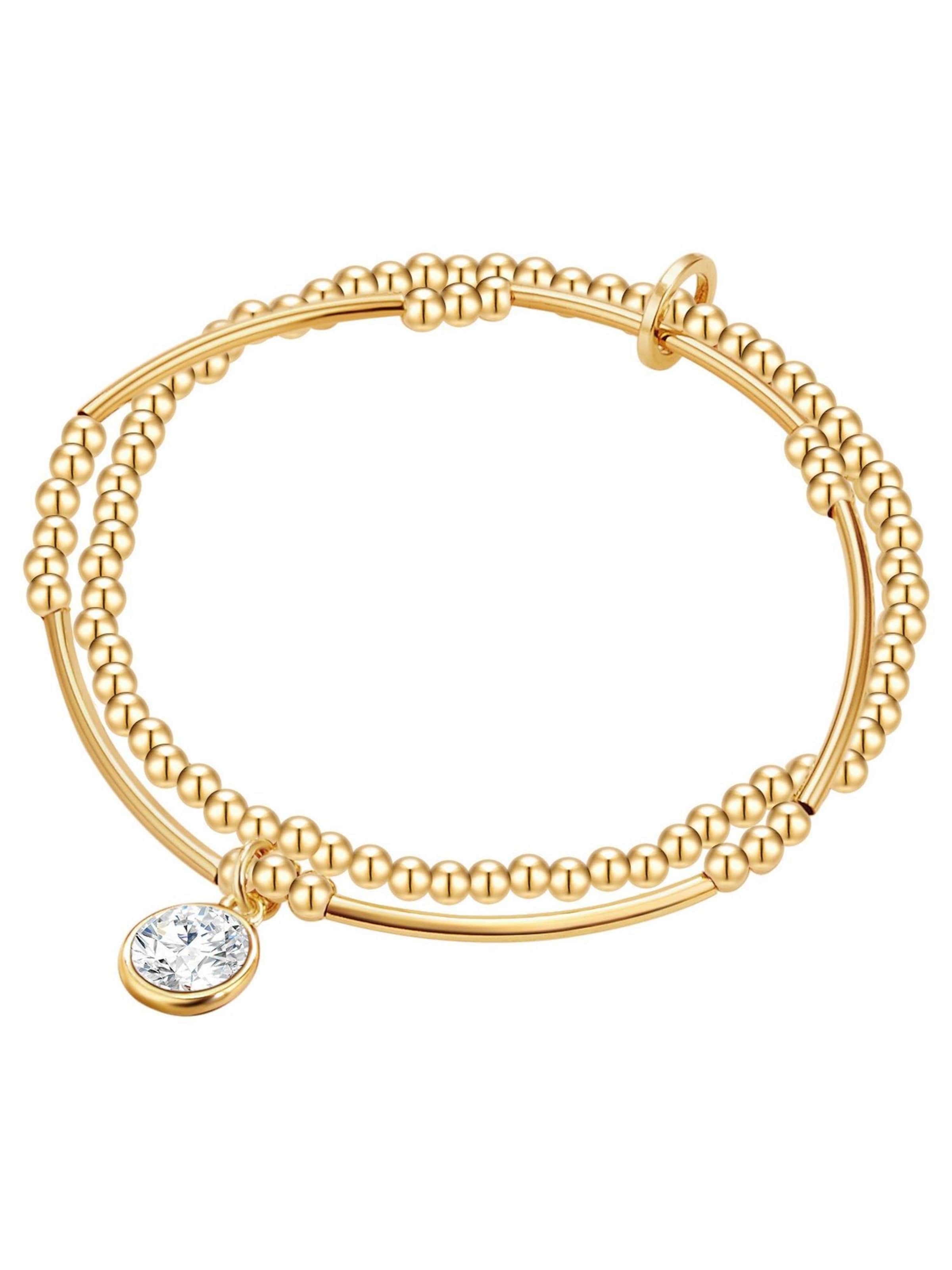 Braccialetto di Lulu & Jane in oro: frontale