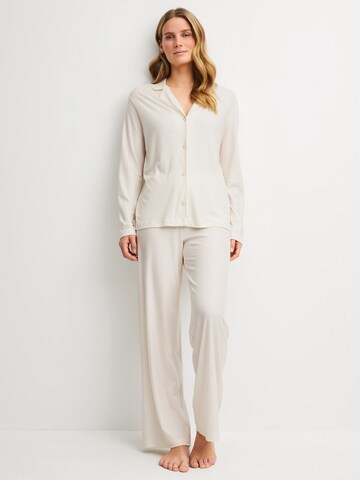 CALIDA Pyjama 'Striped Dreams'‌‌‌‌‌‌‌‌ in Beige