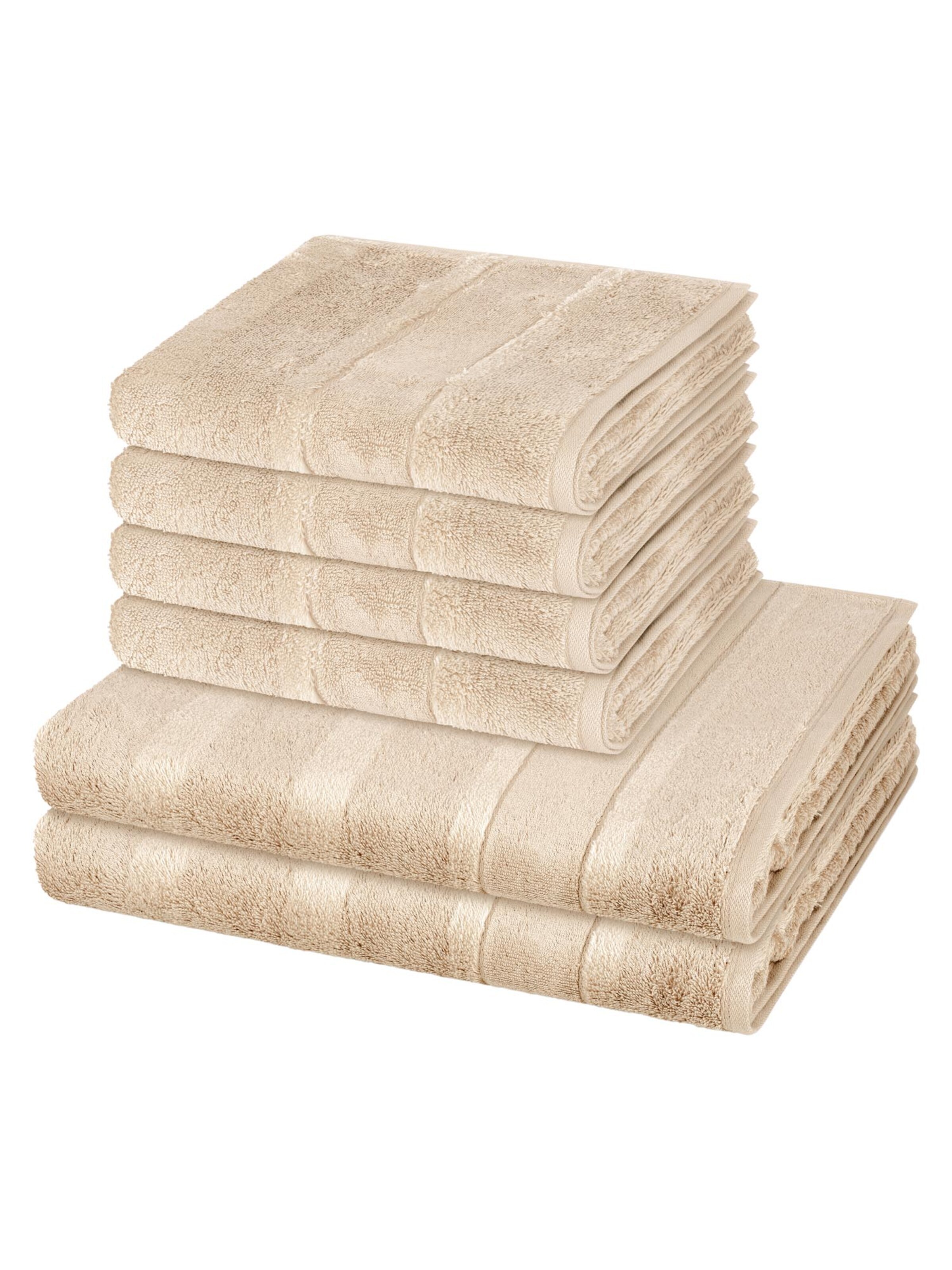 Cawö Towel 'Noblesse' in Brown: front