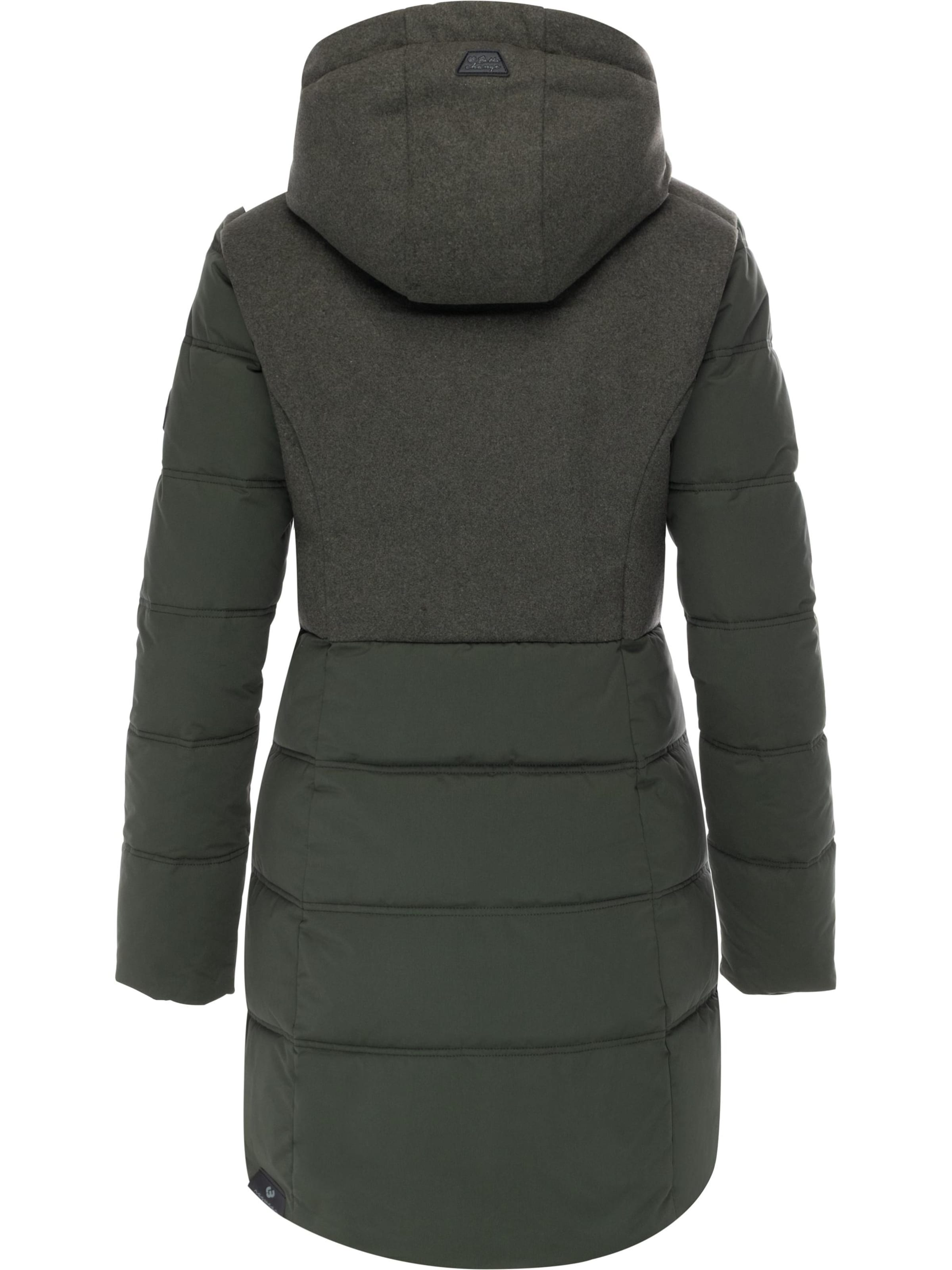 Manteau d’hiver 'Ashani' Ragwear en vert