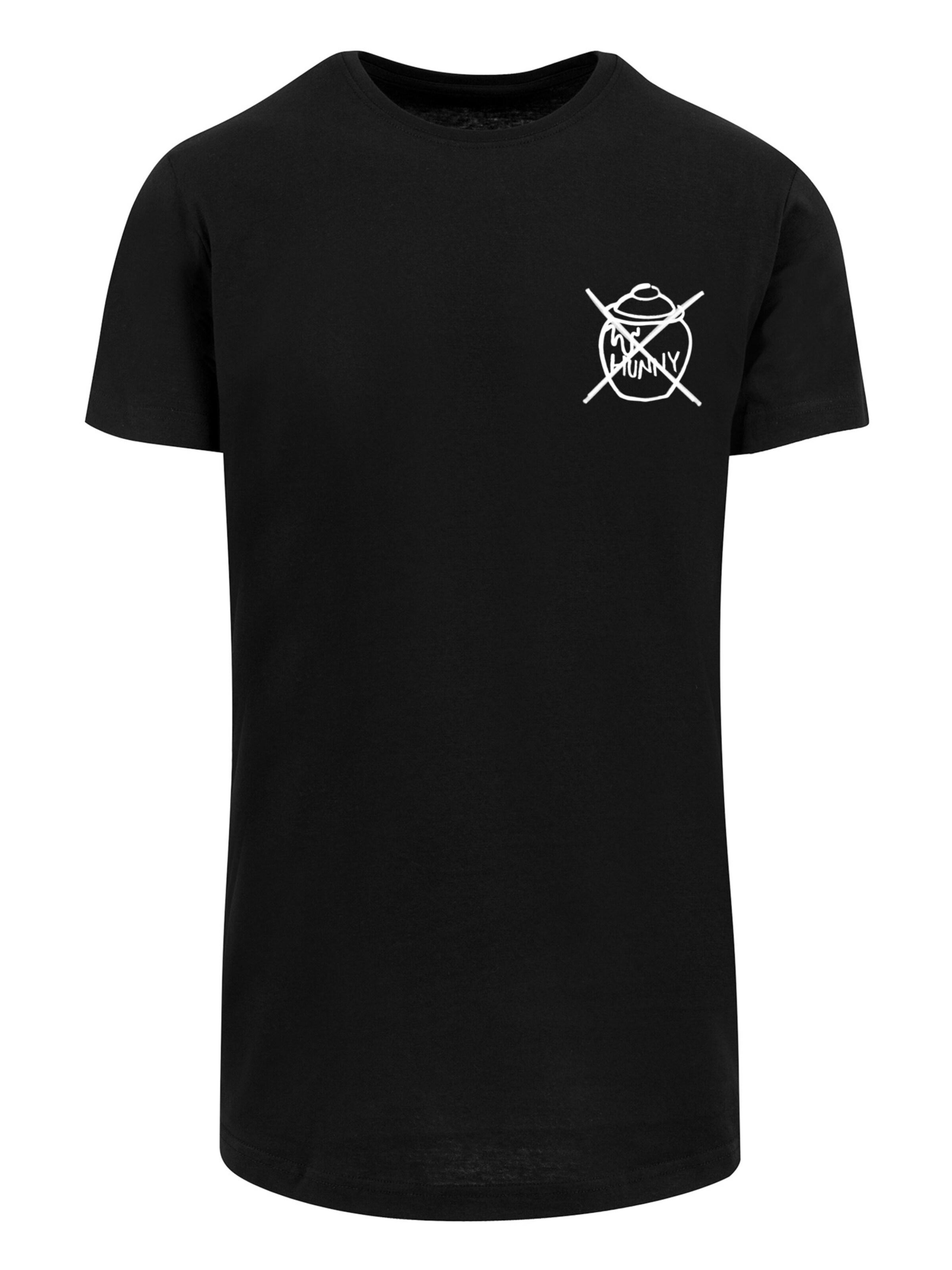 T-Shirt 'Disney Winnie The Pooh Not Honey' F4NT4STIC en noir : devant