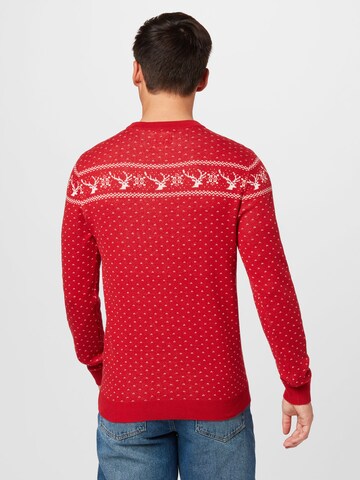 JACK & JONES Sweater in Red