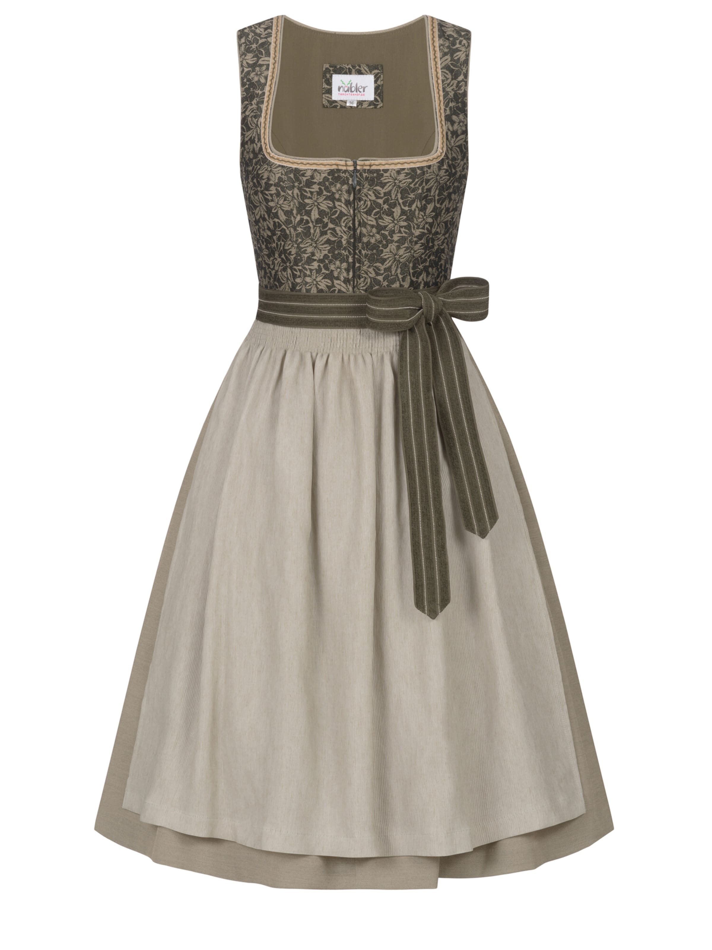 Trachtenhof Nübler Dirndl 'Dirndl midi Gina' in Green: front