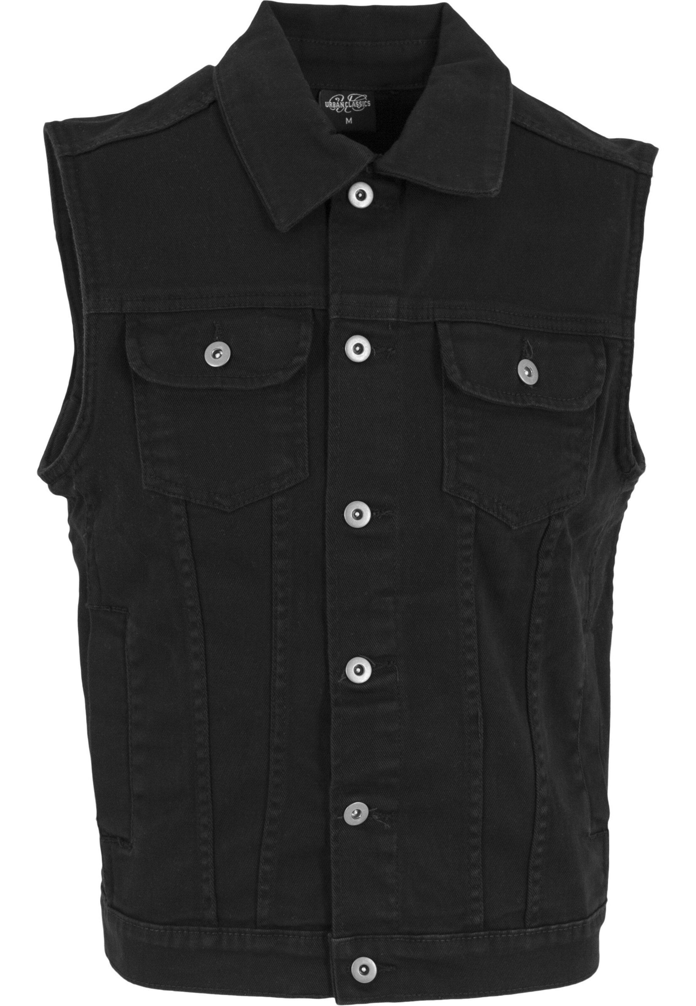 Gilet Urban Classics en noir : devant