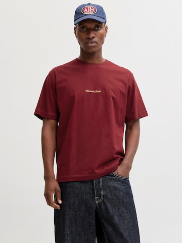 JACK & JONES Shirt 'JORNorrebro' in Red: front