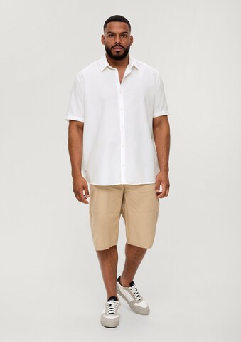 s.Oliver Men Big Sizes Regular Fit Hemd in Weiß