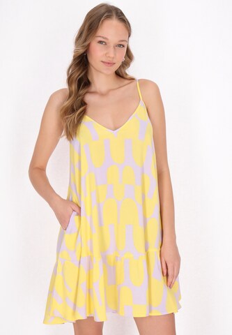 MYMO - Vestido de verão em amarelo: frente