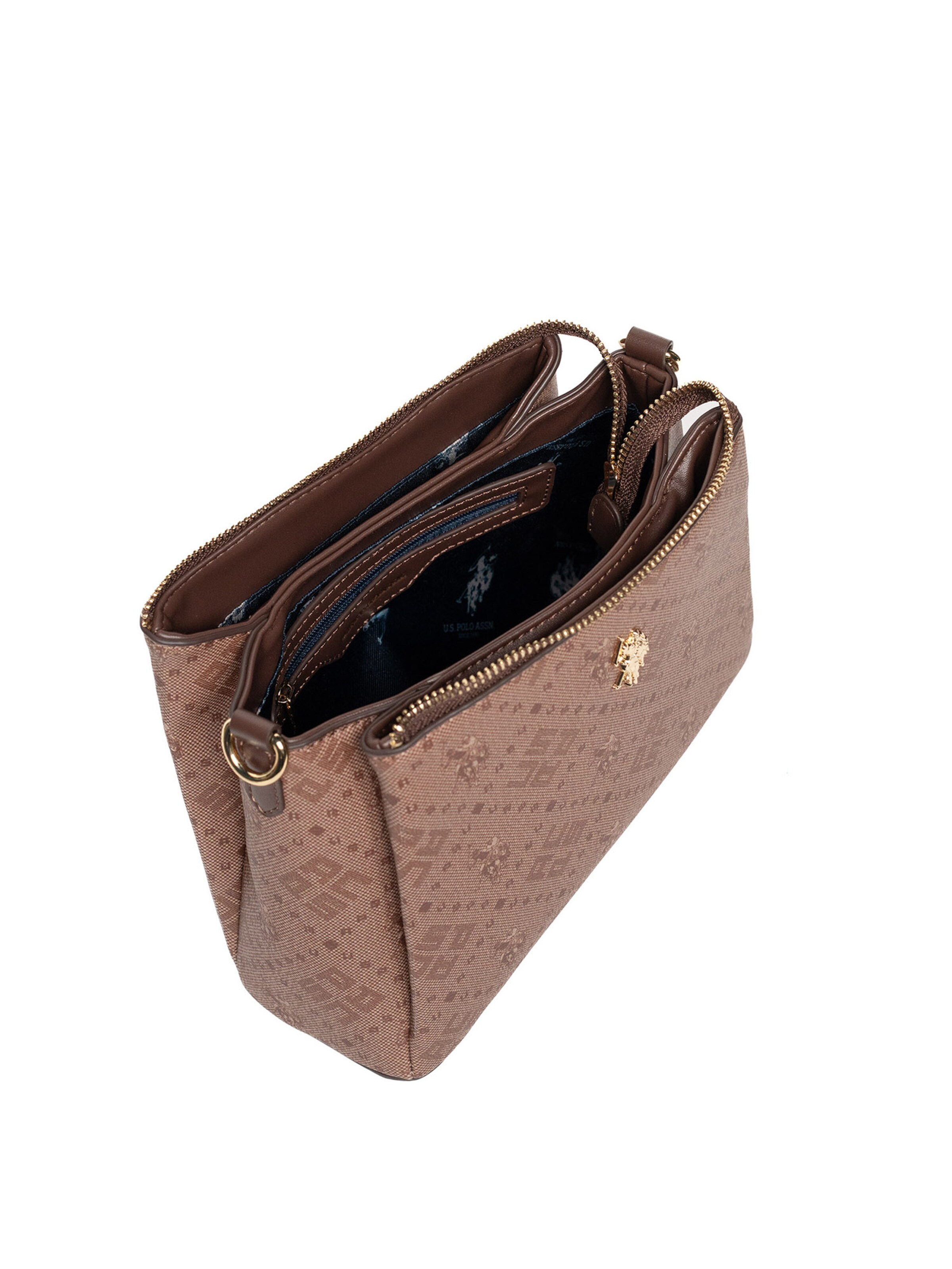 U.S. POLO ASSN. Schoudertas in Bruin