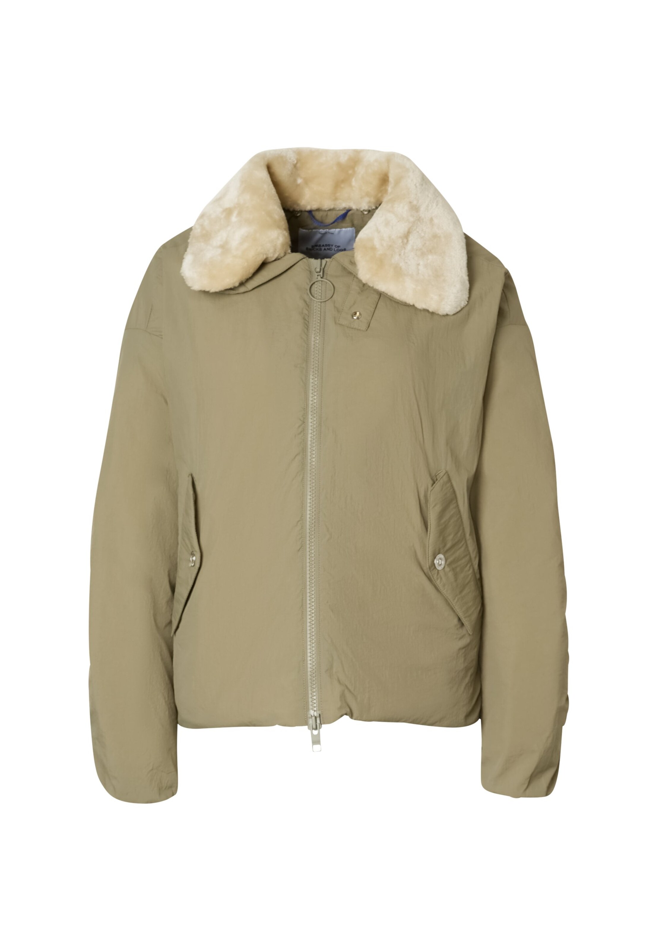 Veste mi-saison 'CAMDEN' Embassy of Bricks and Logs en vert : devant