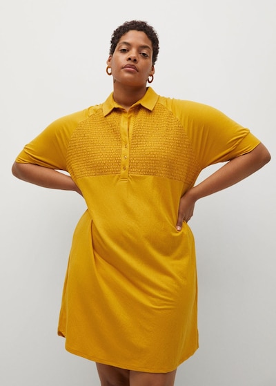 VIOLETA by Mango Haljina u žuta, Prikaz modela