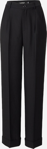 Lauren Ralph Lauren Szabványos Élére vasalt nadrágok 'IVELISSE' - fekete: elől