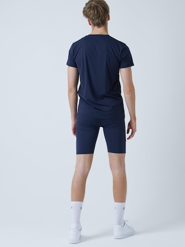 SPORTKIND Slimfit Sporthose 'Short Tights mit Taschen'‌‌‌‌‌‌‌‌‌ in Blau