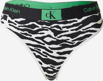 Calvin Klein Underwear Tanga – černá: přední strana