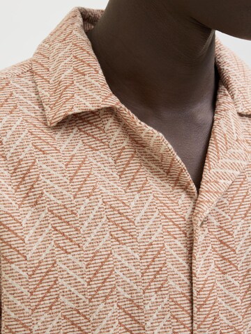 JACK & JONES Comfort fit Overhemd 'JPRBLUVincent' in Oranje