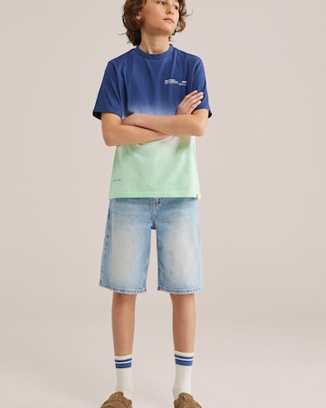 WE Fashion - Camiseta en azul