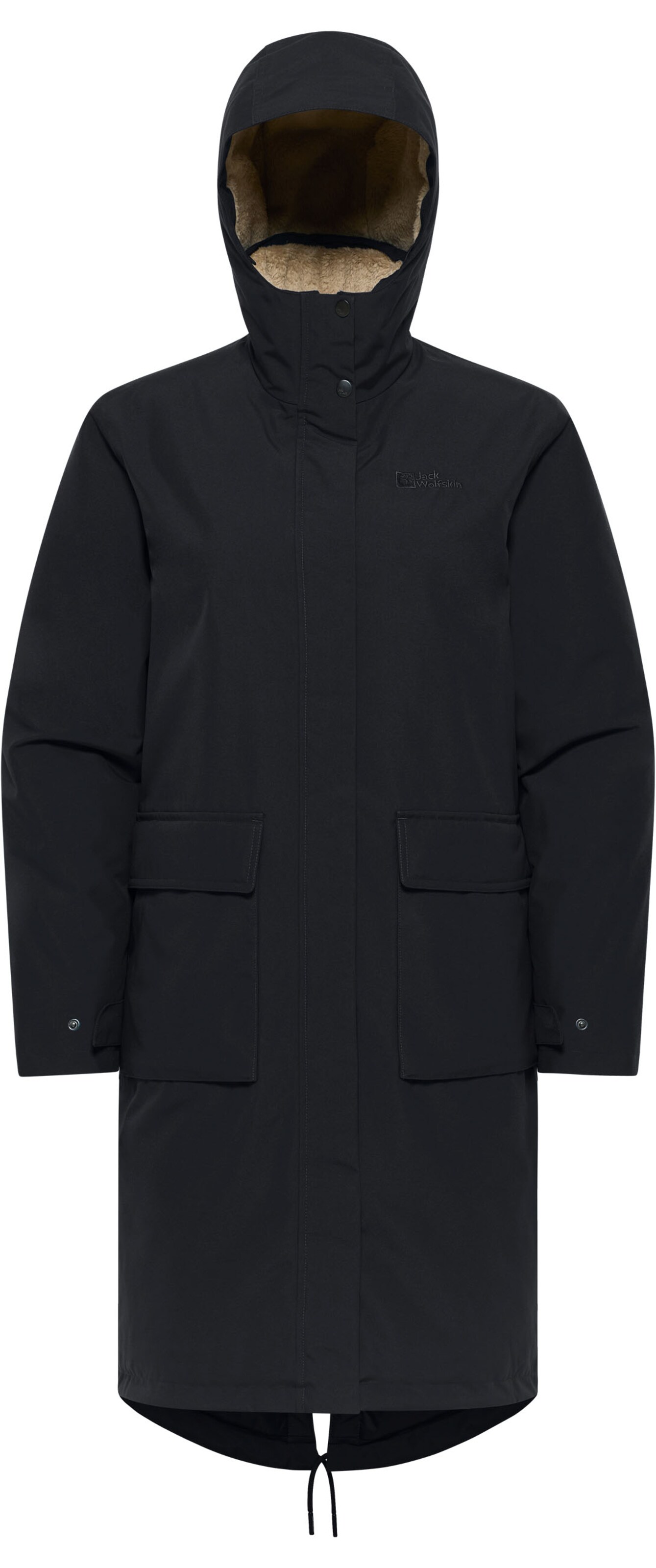 JACK WOLFSKIN Winter Coat in Black
