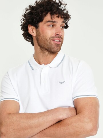 Threadbare Poloshirt kurzarm 'THB Polo' in Weiß