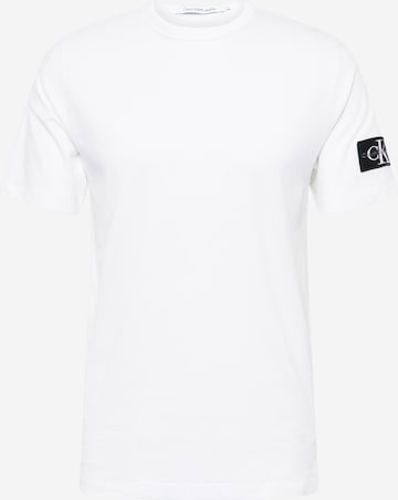 T-Shirt Calvin Klein Jeans en blanc : devant