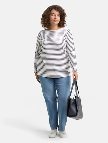 Tom Tailor Women + Shirt in Wit