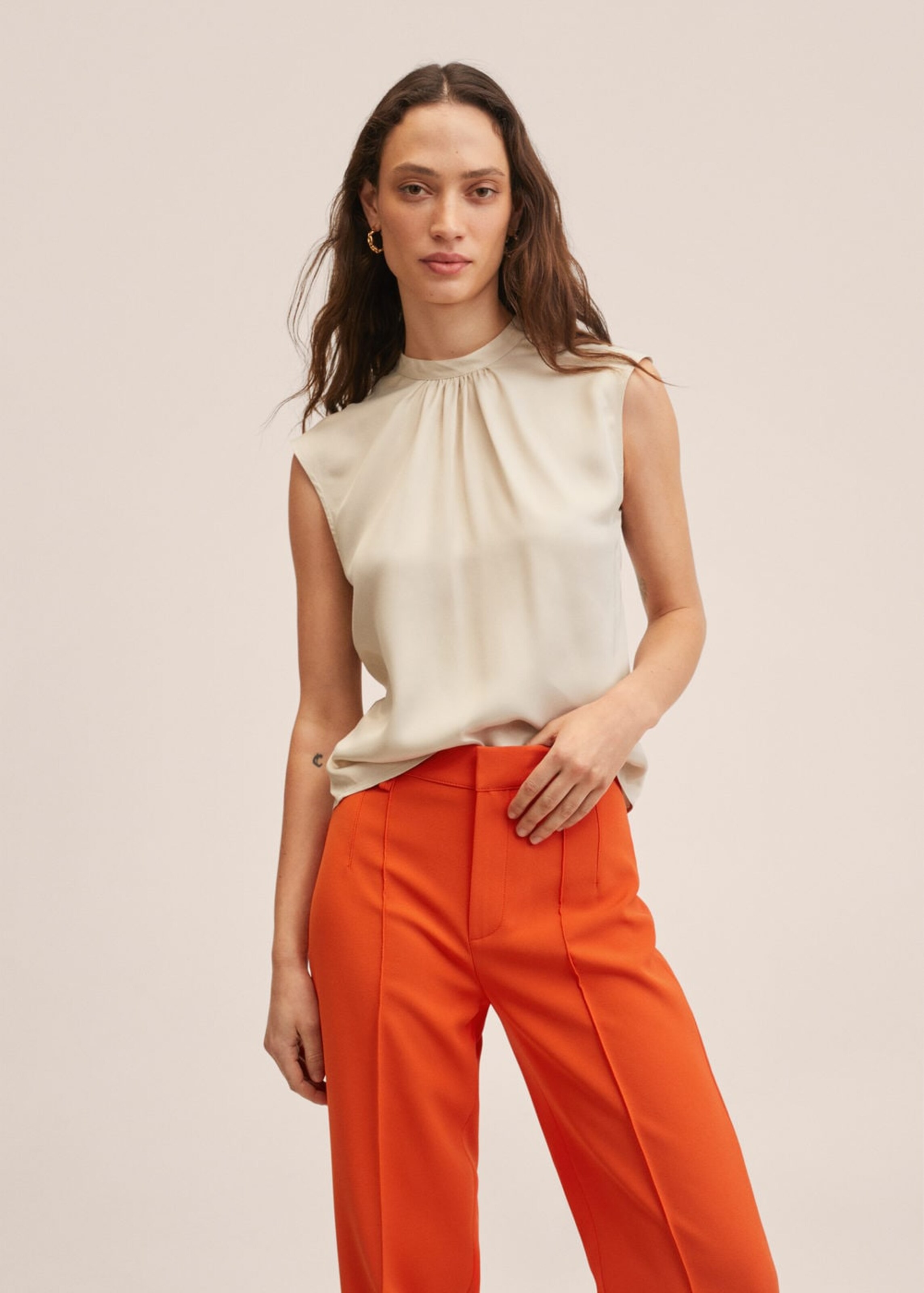 Frauen Shirts & Tops MANGO Bluse 'Natalie' in Hellgrau - MR84115 Frauen Shirts & Tops MANGO Bluse 'Natalie' in Hellgrau - MR84115