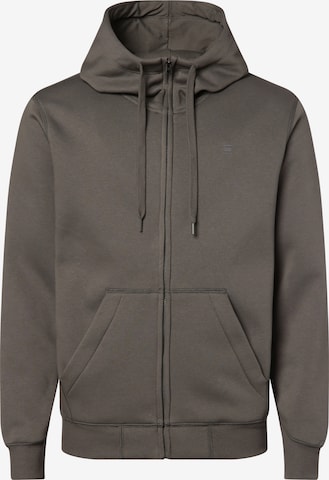 G-Star RAW Regular fit Zip-Up Hoodie in Grey: front