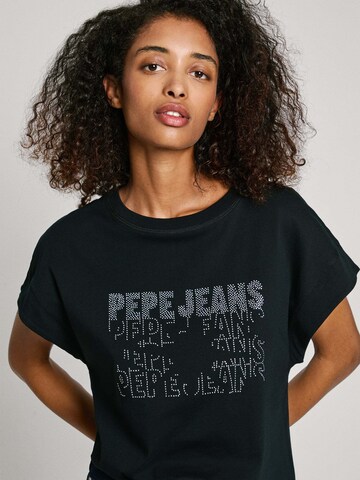 Maglietta 'Lira' di Pepe Jeans in nero