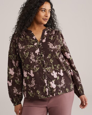 WE Fashion - Blusa en marrón: frente