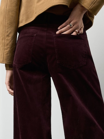 MANGO Wide leg Jeans 'CARMENP' in Rood