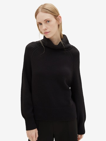 Pull-over TOM TAILOR en noir : devant