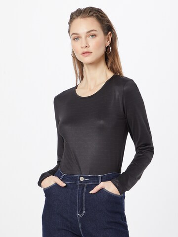 Blanche Shirt in Zwart: voorkant