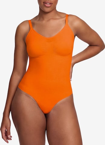 cfab by creamy fabrics Shapingbody 'Sculpting Shapewear mit String' in Oranje: voorkant