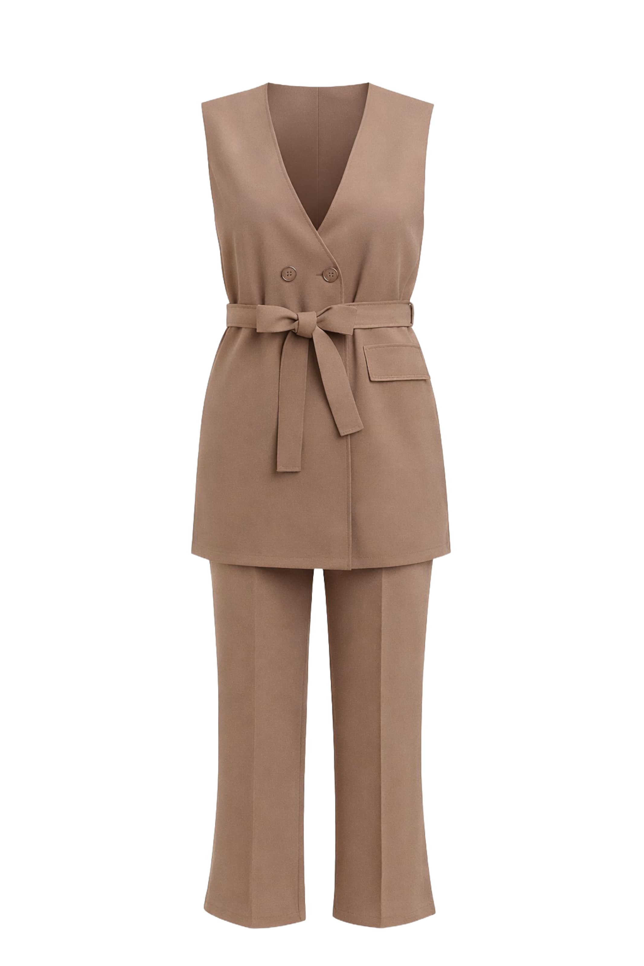 MODAMIHRAM Pantsuit in Grey: front