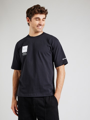 Tricou funcțional 'Barton Springs II' de la COLUMBIA pe negru: față